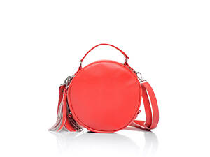 Женская круглая сумка Sambag Bale красная (52200017)