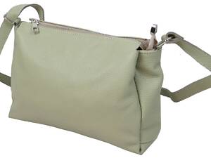 Жіноча сумка через плече Borsacomoda 28x20x10 см Салатовий (2590098466)