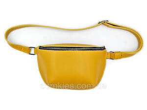 Женская сумка на пояс (бананка) Weatro Цвет Жёлтый nw-bnnka-kz-012