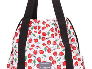 Женская сумка на шнурке POOLPARTY Felicita с черешнями