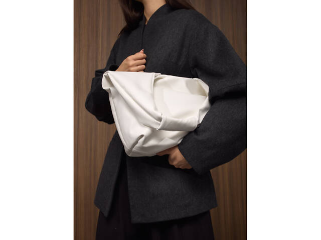 Жіноча сумка Sambag HOBO L біла - Фото 6