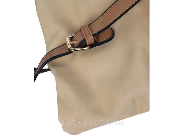 Жіноча сумка з екошкіри Giaguaro бежева - Фото 10