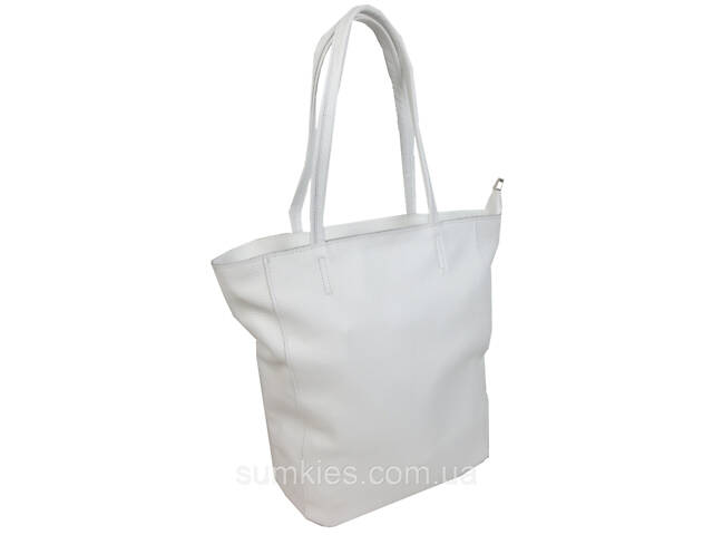 Жіноча сумка з натуральної шкіри Borsacomoda, Україна біла - Фото 2