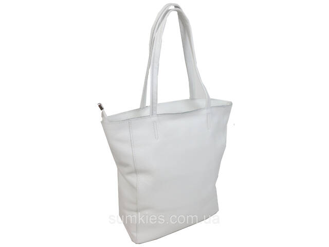 Жіноча сумка з натуральної шкіри Borsacomoda, Україна біла - Фото 4