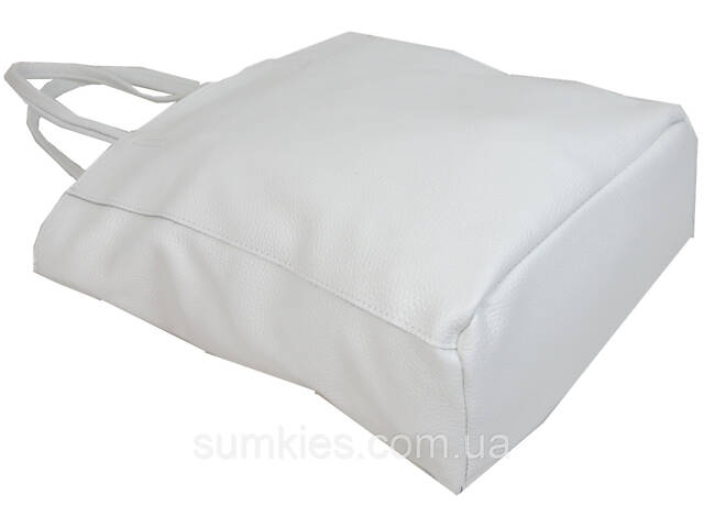 Жіноча сумка з натуральної шкіри Borsacomoda, Україна біла - Фото 5