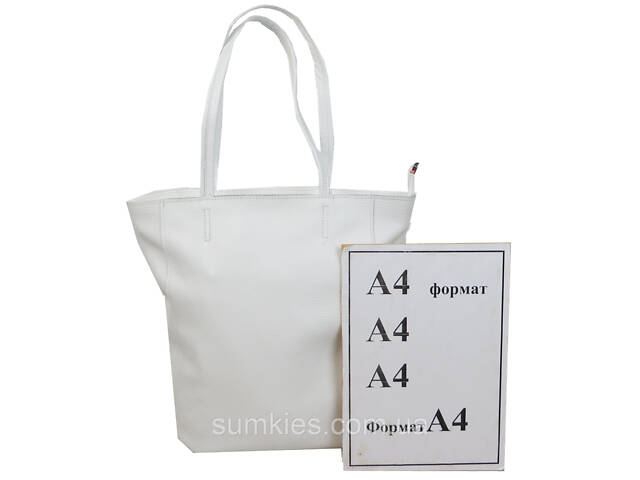 Жіноча сумка з натуральної шкіри Borsacomoda, Україна біла - Фото 10