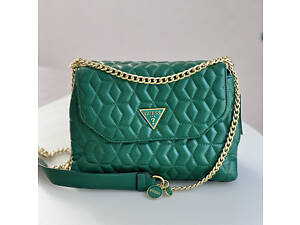 Женская сумочка Guess на плечо (787080) зеленая PTR