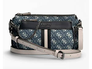 Жіноча сумочка з органайзером на плече Guess (1211) синій PTR