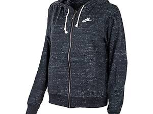 Женская Толстовка Nike W NSW GYM VNTG EASY FZ HOODIE Черный XS (DM6386-010 XS)