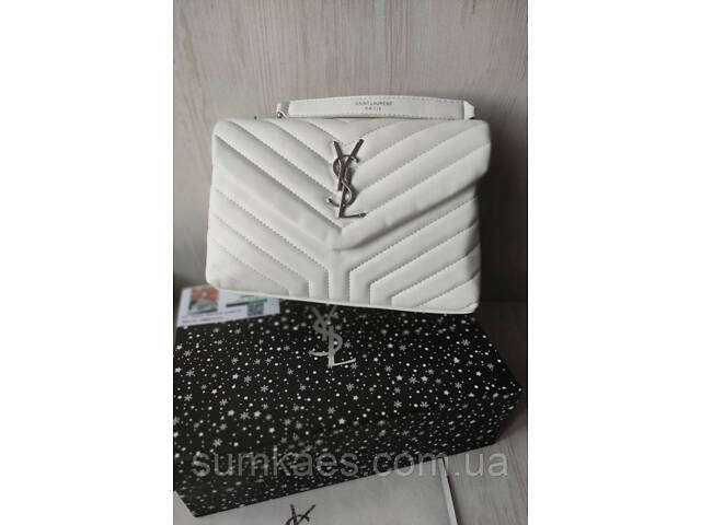 Женская топовая сумка Yves Saint Laurent white Женская топовая сумка Yves Saint Laurent white