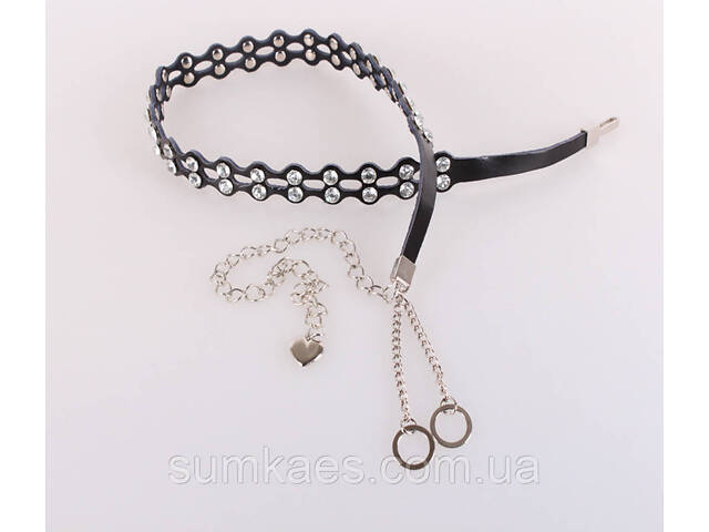 Женская цепочка CC1721-30 черная 100 см - Фото 1