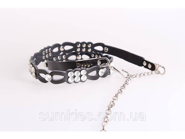 Женская цепочка W170172 черная 100 см - Фото 4