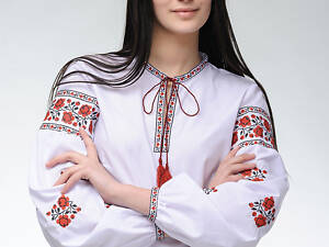 Женская вышитая блуза MELANIKA Розочки GB-01 Белый 42 (1588375625)