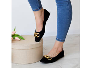 Жіночі балетки Fashion Goddess 3144 36 розмір 23,5 см Чорний