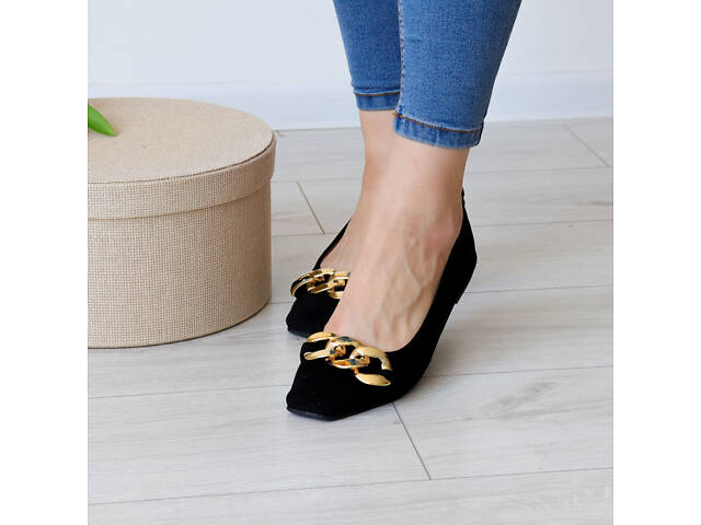 Жіночі балетки Fashion Goddess 3144 36 розмір 23,5 см Чорний - Фото 7