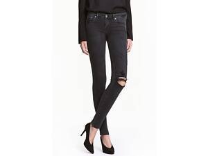 Женские джинсы H&M 28/32 серый 15014246645