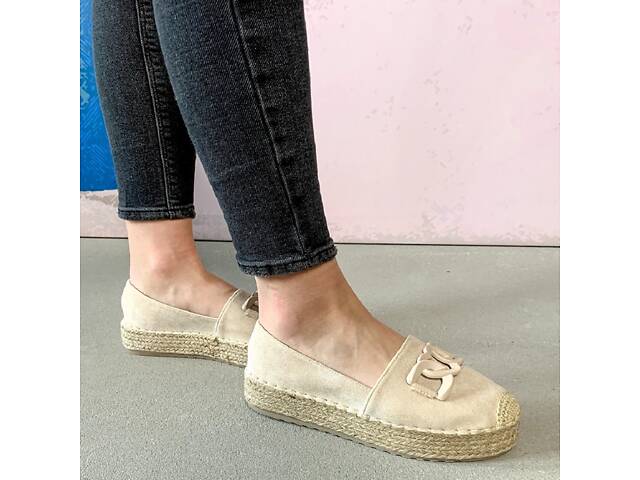 Жіночі еспадрільї Fashion Favorite 3958 39 розмір 24,5 см Бежевий - Фото 1