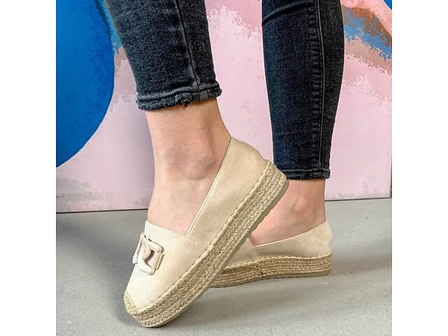 Жіночі еспадрільї Fashion Favorite 3958 39 розмір 24,5 см Бежевий - Фото 2