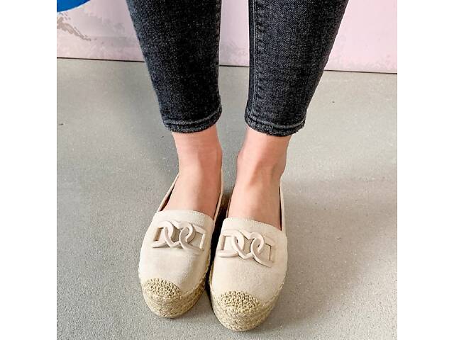 Жіночі еспадрільї Fashion Favorite 3958 39 розмір 24,5 см Бежевий - Фото 4