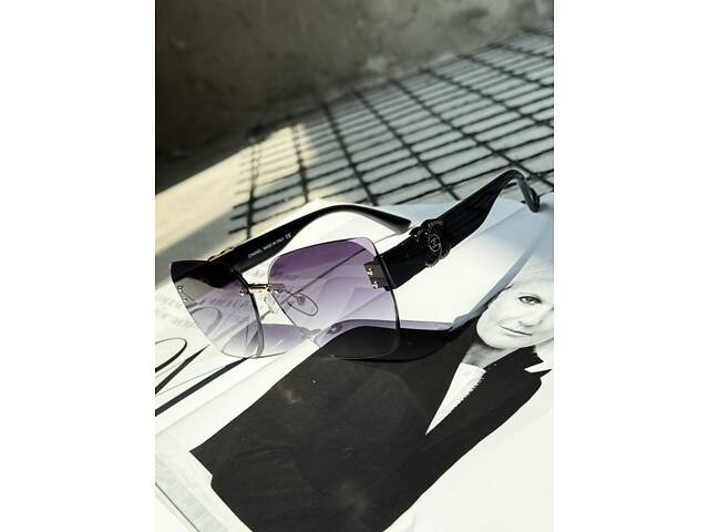 жіночі окуляри Chanel чорні 4 ДЛ7242 - Фото 2