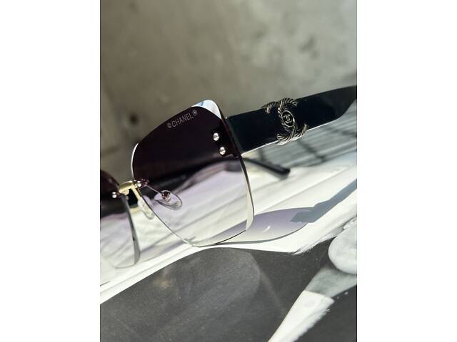 жіночі окуляри Chanel чорні 4 ДЛ7242 - Фото 3