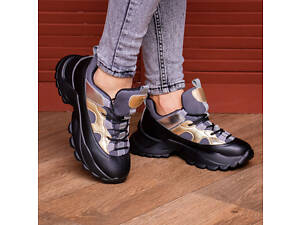 Женские сникеры Fashion Button 1745 38 размер 24 см Черный