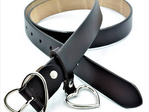 Жіночий шкіряний ремінь Weatro Темно-коричневий (new-30zh-k023)