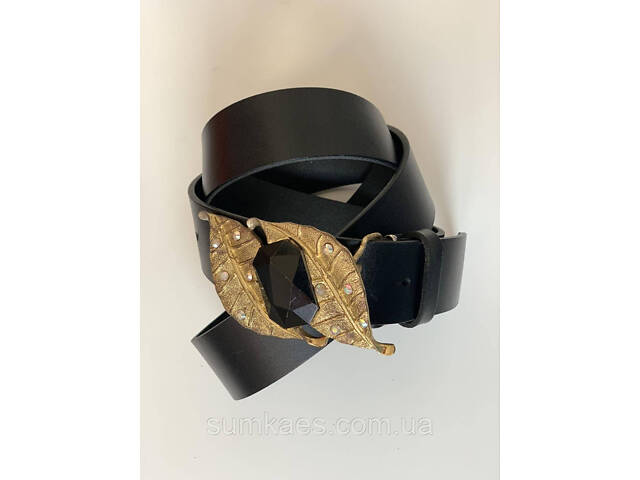 Жіночий ремінь зі штучної шкіри blx170114 чорний - Фото 1