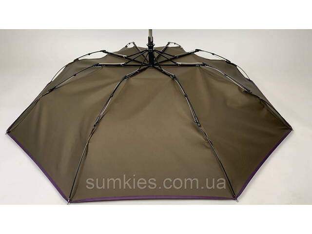 Женский зонт-автомат на 8 спиц от Susino, оливковый, 06819-5 - Фото 5