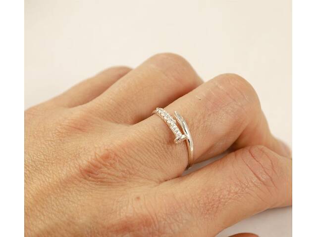 Женское кольцо гвоздь Maxi Silver 9114 SE 20 - Фото 6