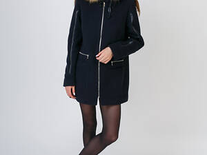 Женское пальто Maddison 38 Темно-синий (2900057046014)