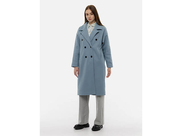 Женское пальто оверсайз M голубой Mixray ЦБ-00214711 - Фото 1
