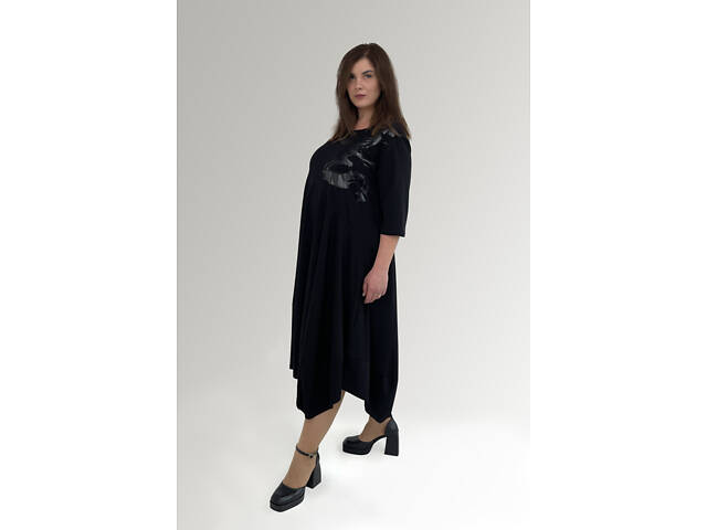 Жіноча сукня HookK Design 029_3_58/60 Чорний 58-60 - Фото 3