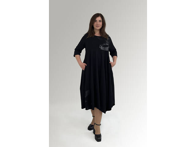 Жіноча сукня HookK Design 029_3_58/60 Чорний 58-60 - Фото 4