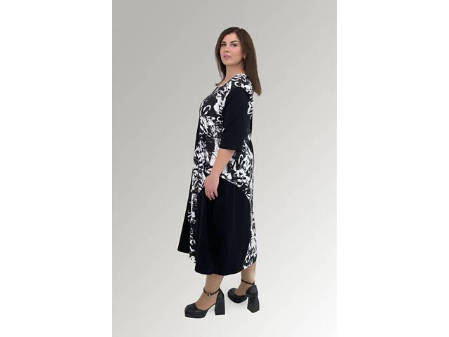 Жіноча сукня HookK Design 032_3_62/64 Чорний 62-64 - Фото 2