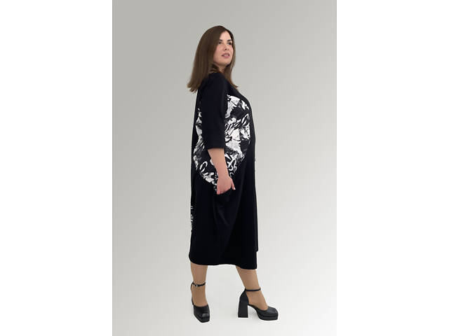 Жіноча сукня HookK Design 032_3_62/64 Чорний 62-64 - Фото 4