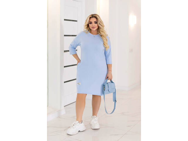 Жіноча сукня оптом 'Lelitt' | Норма та батал Голубий, 54-56 - Фото 1