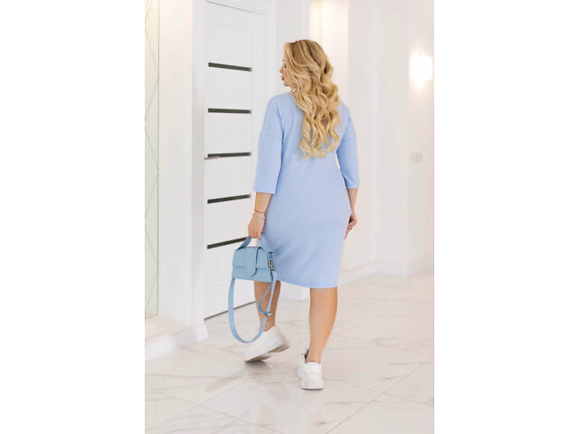Жіноча сукня оптом 'Lelitt' | Норма та батал Голубий, 54-56 - Фото 2