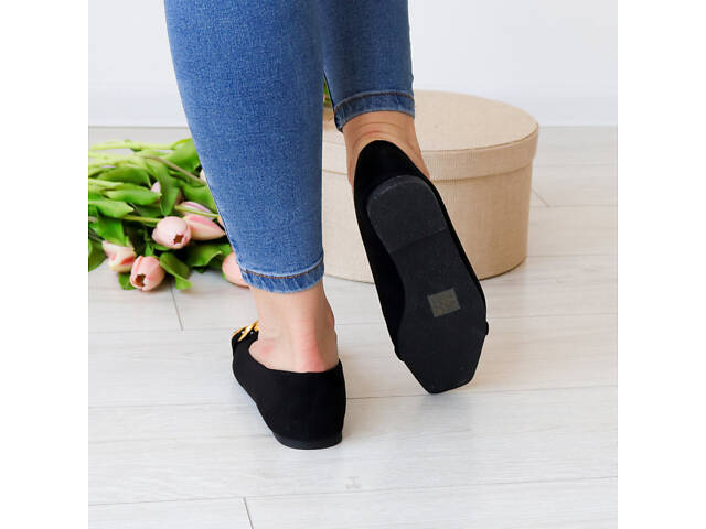 Жіночі балетки Fashion Goddess 3144 36 розмір 23,5 см Чорний - Фото 2