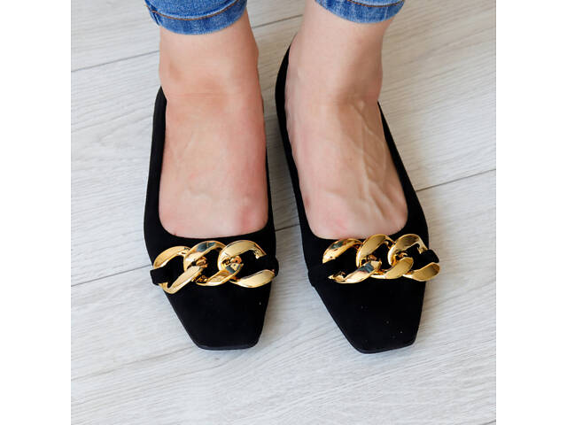 Жіночі балетки Fashion Goddess 3144 36 розмір 23,5 см Чорний - Фото 3