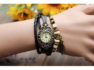 Жіночий годинник браслет Ретро. Чорний