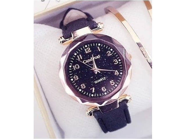 Жіночий годинник Geneva з ремінцем з екошкіри Синій - Фото 3