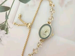 Женские часы Inschic с металлическим браслетом Желтый