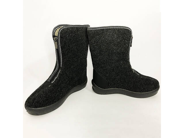 Жіночі чоботи 40р 25,5см хутряні високі утеплені, Бурки повстяні жіночі, Суконні зимові бурки - Фото 5