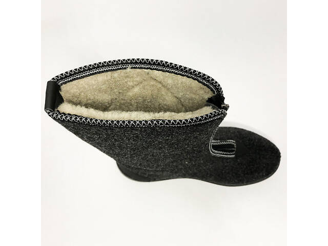 Жіночі чоботи 40р 25,5см хутряні високі утеплені, Бурки повстяні жіночі, Суконні зимові бурки - Фото 6