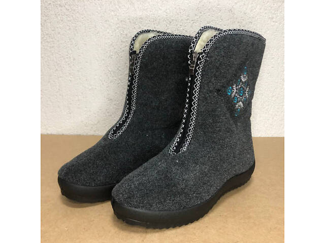Жіночі чоботи 40р 25,5см хутряні високі утеплені, Бурки повстяні жіночі, Суконні зимові бурки - Фото 14