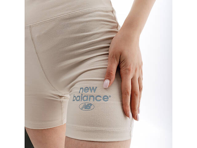 Жіночі Шорти New Balance Essentials Reimagined Arch. Бежевий XS (7dWS31504MBM XS) - Фото 2