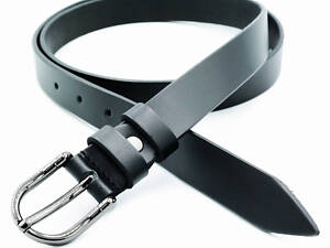 Жіночий шкіряний ремінь 2,3 х 105-125 см Weatro Чорний ua-23cmk-008 125 см