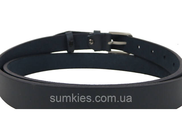 Жіночий шкіряний ремінь Skipper ширина 2,5 см, темно-синій - Фото 5