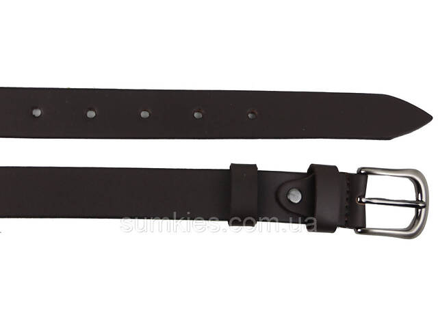 Жіночий шкіряний ремінь Skipper, Україна темно-коричневий - Фото 3